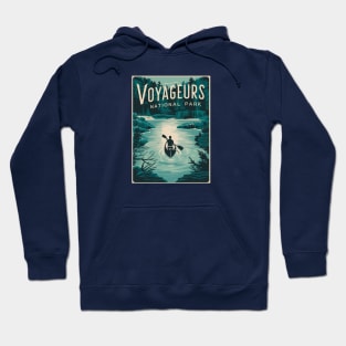 Voyageurs National Park US Travel Poster Hoodie